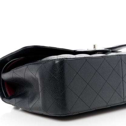 Chanel Caviar Quilted Jumbo Double Flap Black 10 of 12