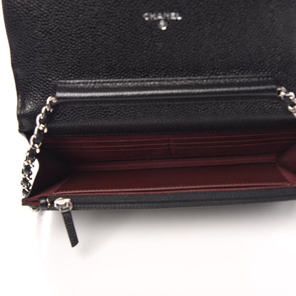 Chanel Caviar Quilted Wallet On Chain WOC Black 5 of 8