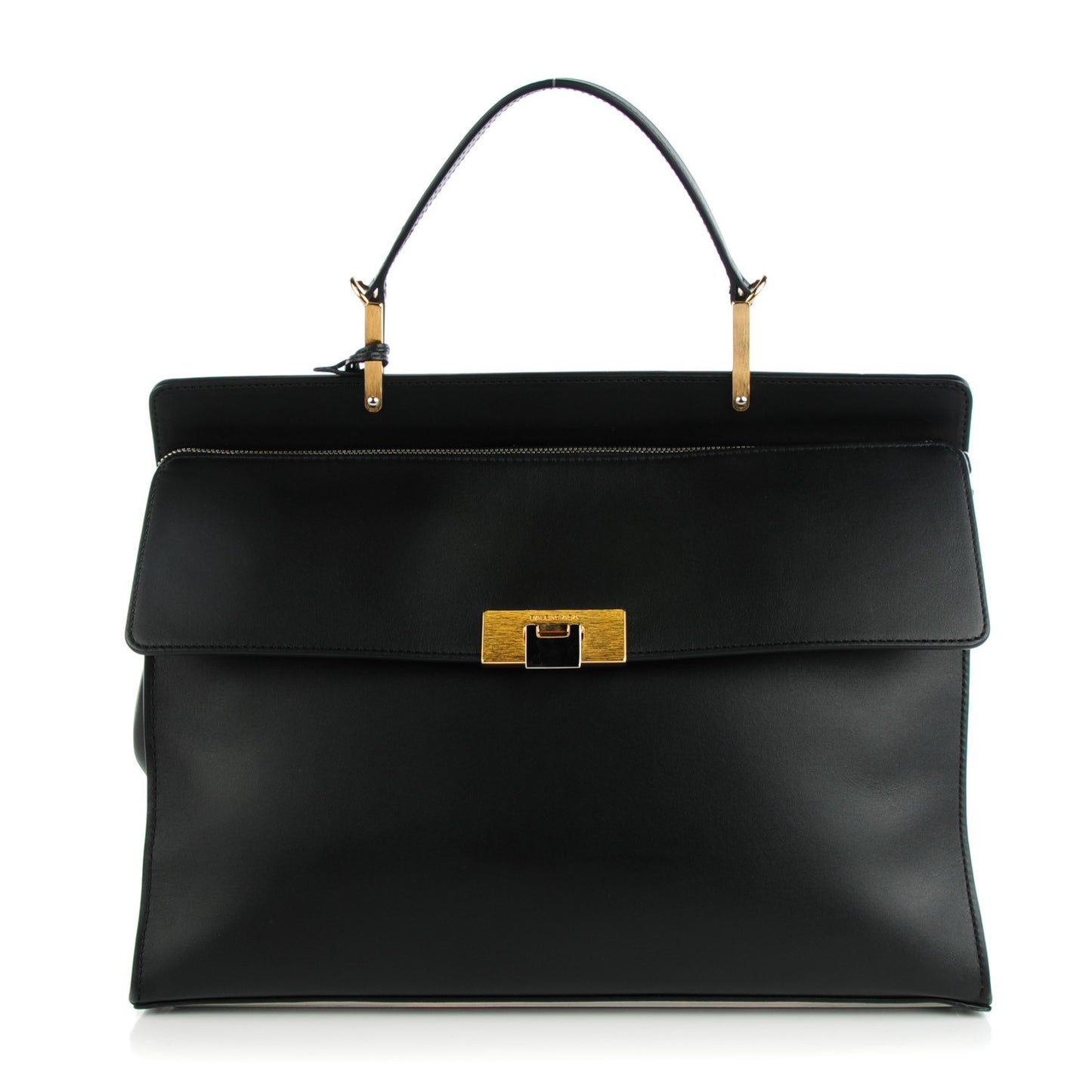 Calfskin Le Dix Zip Cartable Black