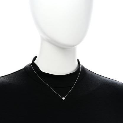 Tiffany Platinum Diamond .22ct Soleste Pendant 2 of 5