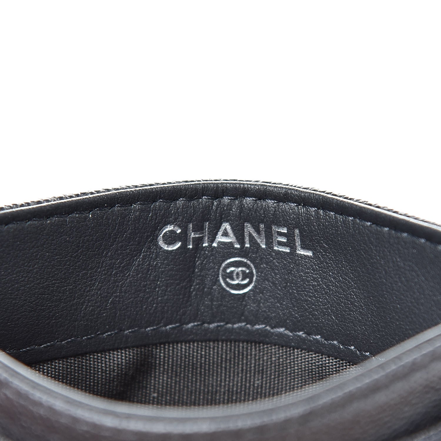 Chanel Caviar Quilted Boy Card Holder Charcoal 6 of 9