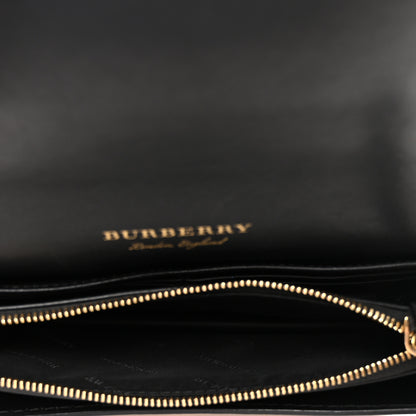 Burberry House Check Bridle Calfskin Small Madison Buckle Bag Tan 5 of 10
