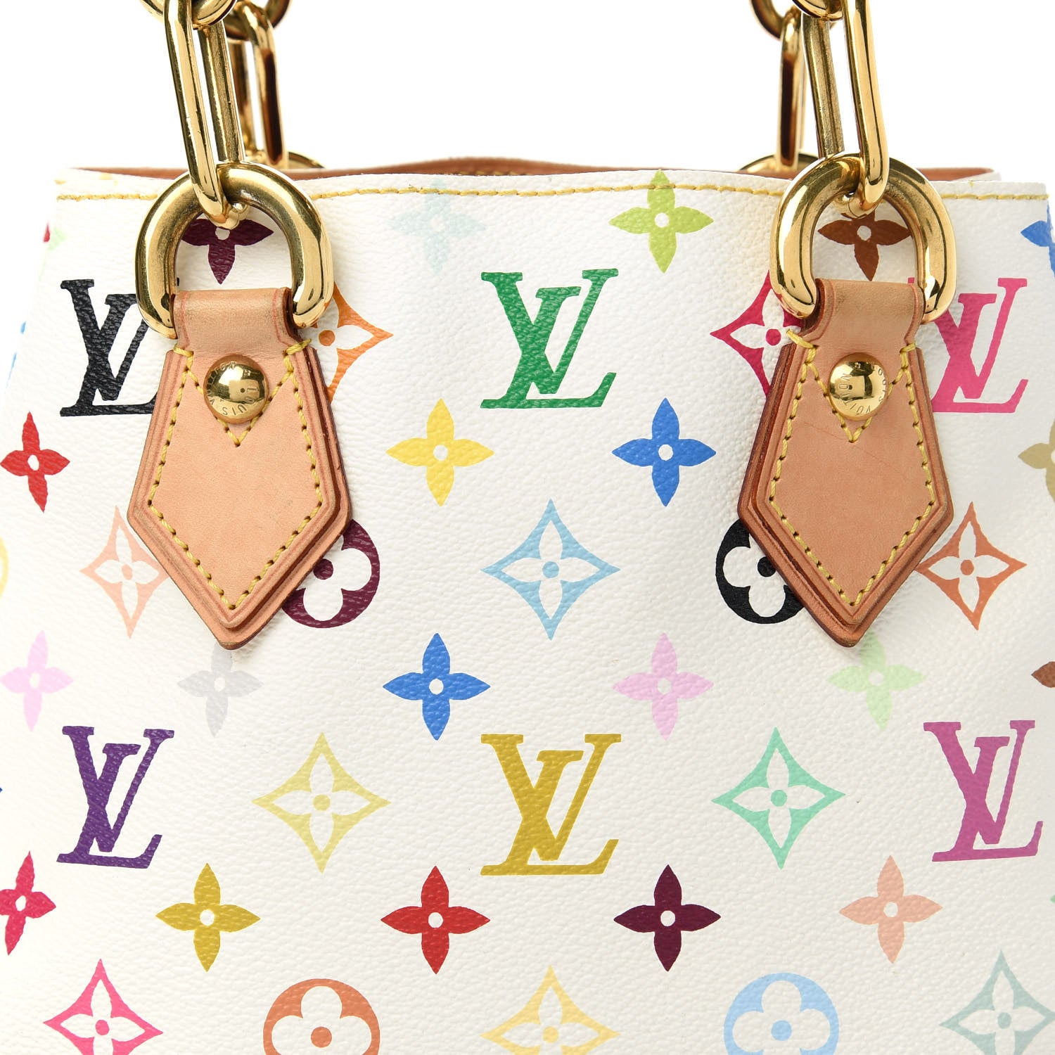 Louis Vuitton Monogram Multicolor Audra White 9 of 9