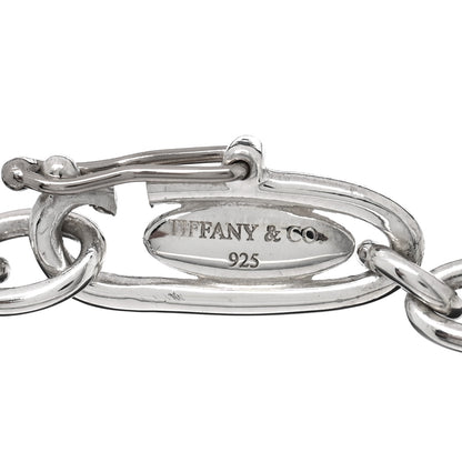 Tiffany Sterling Silver Elsa Peretti Open Heart Oval Link Charm Bracelet 3 of 3