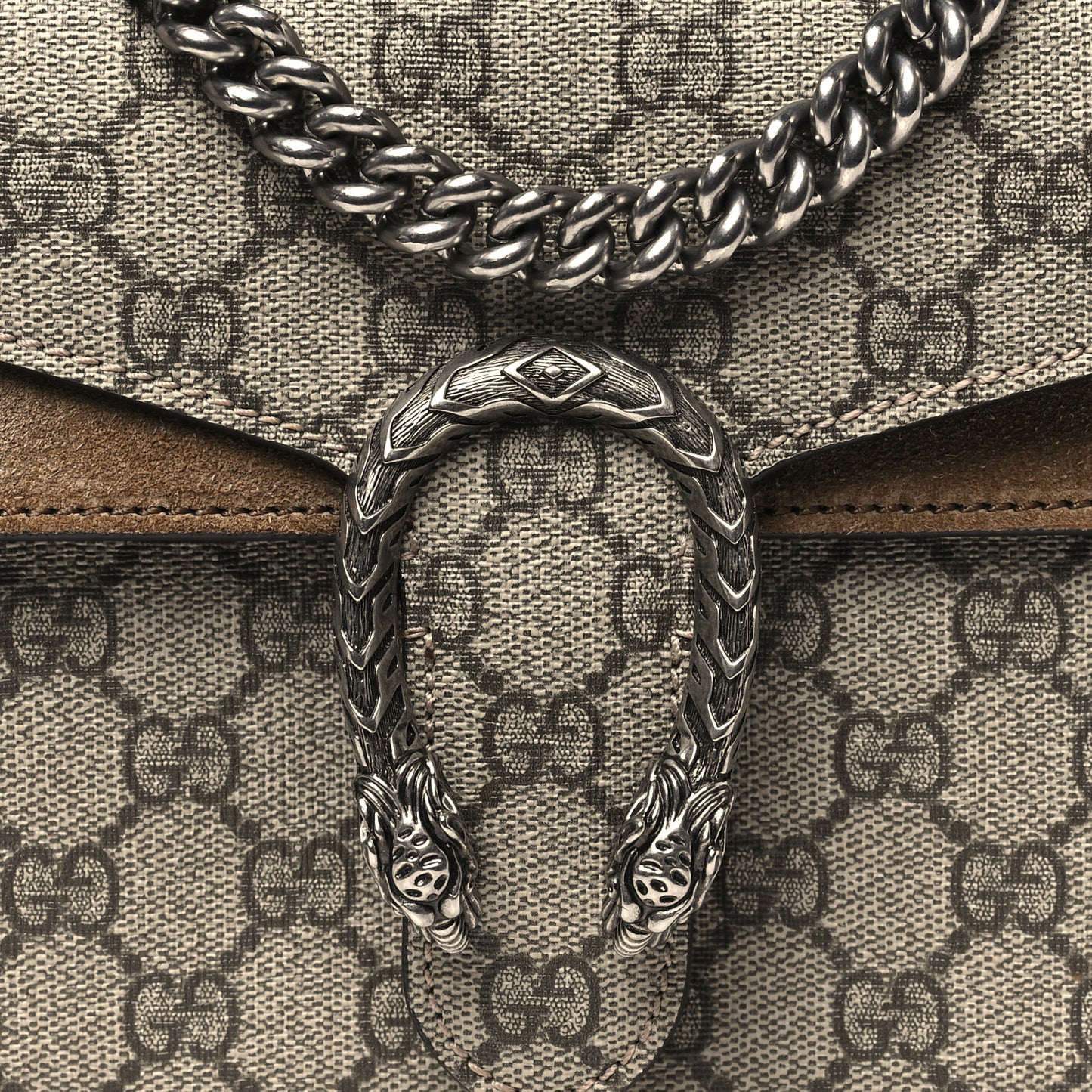 GG Supreme Monogram Mini Dionysus Shoulder Bag Taupe
