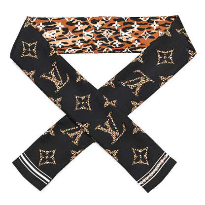 Louis Vuitton Silk Monogram Giant Jungle Bandeau Black 1 of 5