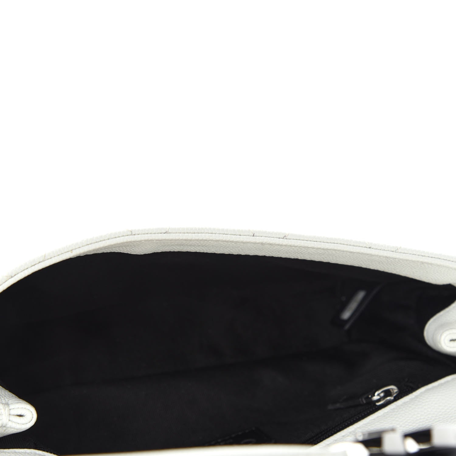 Chanel Caviar Quilted My Everything Small Flap White Black 5 of 10