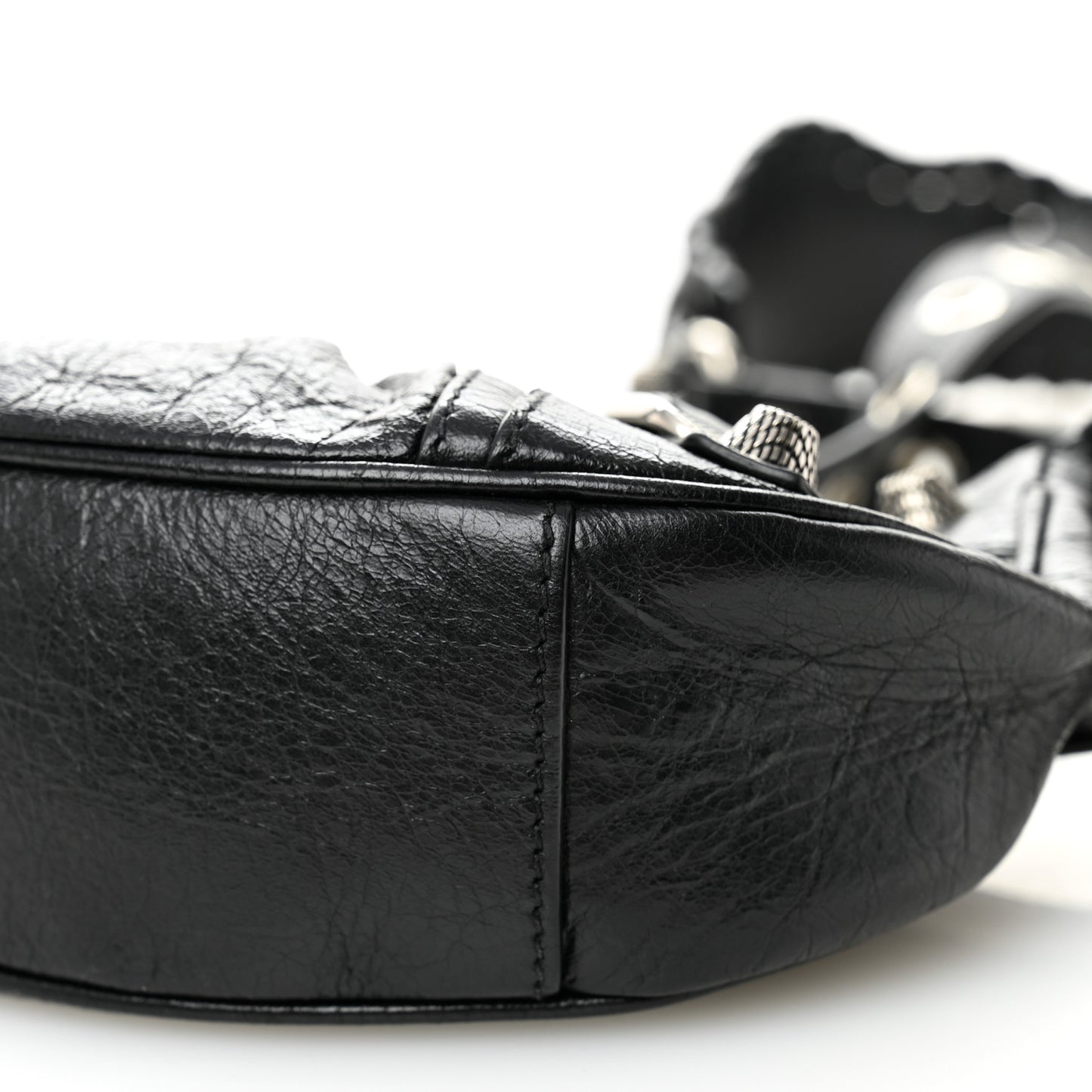 Agneau Arena Le Cagole Shoulder Bag XS Black