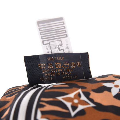 Louis Vuitton Silk Monogram Giant Jungle Bandeau Black 5 of 5