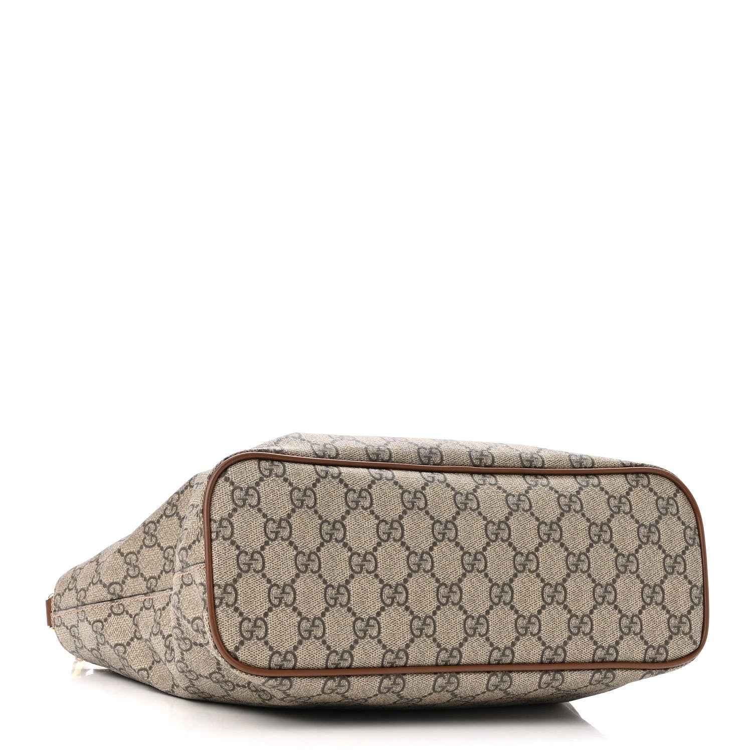 Gucci Soft GG Supreme Monogram Small Crossbody Tote Beige Cuir 3 of 11