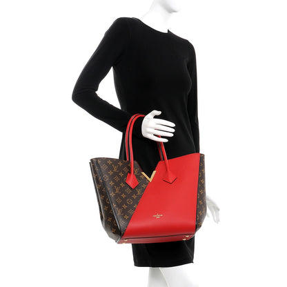 Louis Vuitton Calfskin Monogram Kimono Tote Cherry 2 of 9