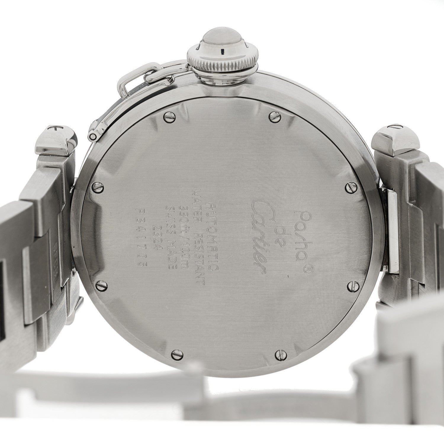 Cartier Stainless Steel 35mm Pasha C Automatic Watch Silver 4 of 4