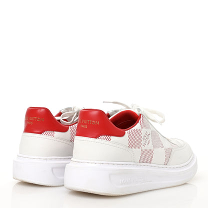 Louis Vuitton Calfskin Damier Beverly Hills Mens Sneakers 8 5 of 9