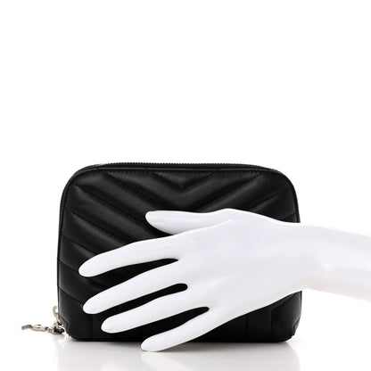 Saint Laurent Lambskin Matelasse Cosmetic Case Black 2 of 7