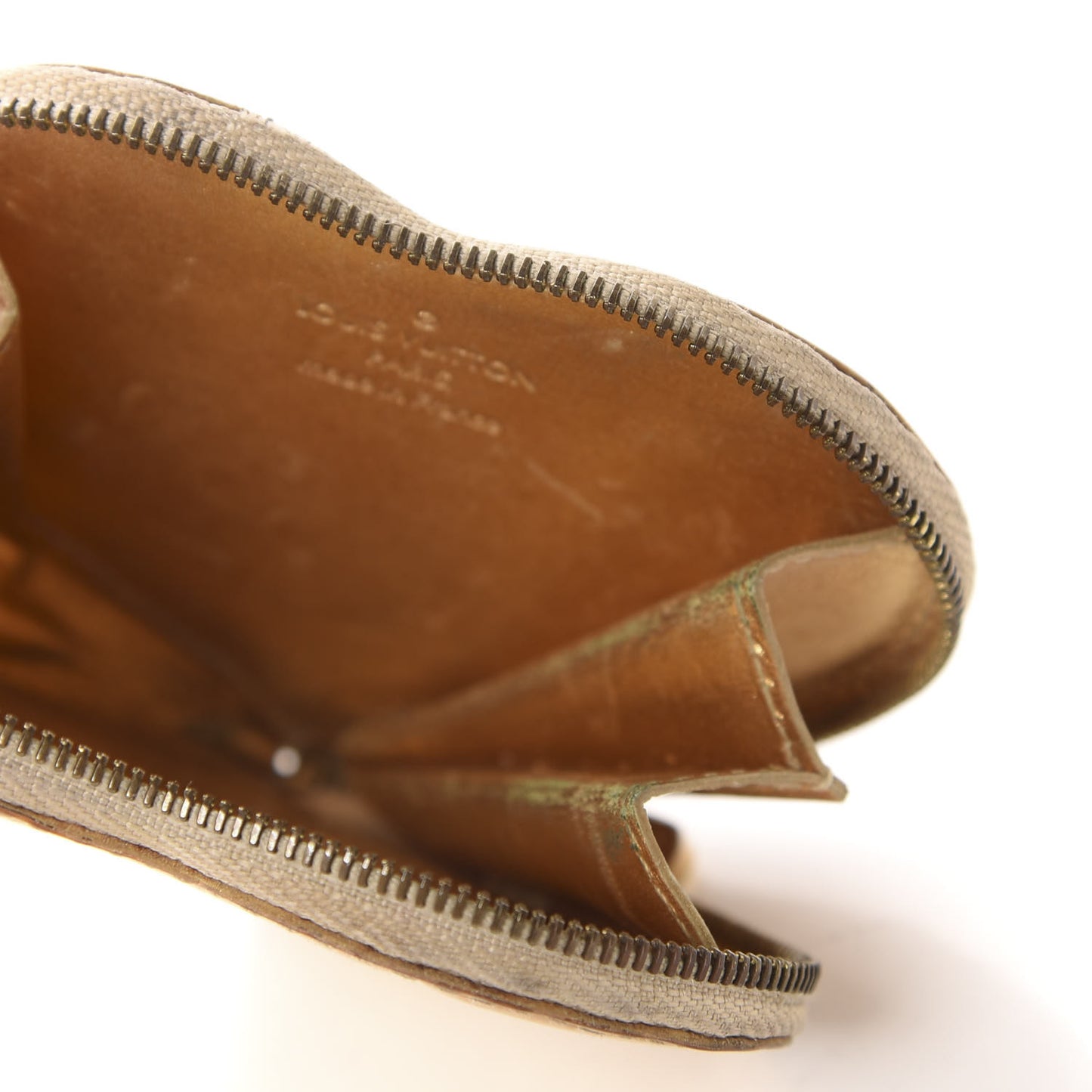 Monogram Miroir Heart Coin Purse Gold
