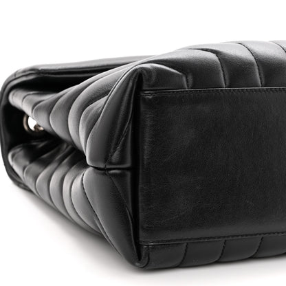 Saint Laurent Calfskin Y Quilted Monogram Medium Loulou Chain Satchel Black 8 of 12