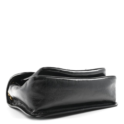 Saint Laurent Crinkled Calfskin Matelasse Monogram Medium Niki Chain Satchel Black 4 of 10