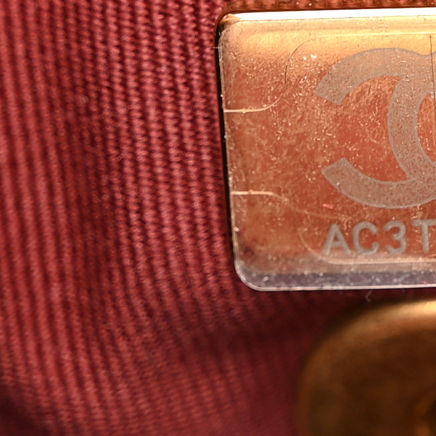 Chanel Tweed Shearling Quilted Messenger Flap Burgundy 7 of 10