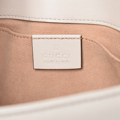 Gucci Calfskin Matelasse Mini GG Marmont Shoulder Bag White 6 of 8