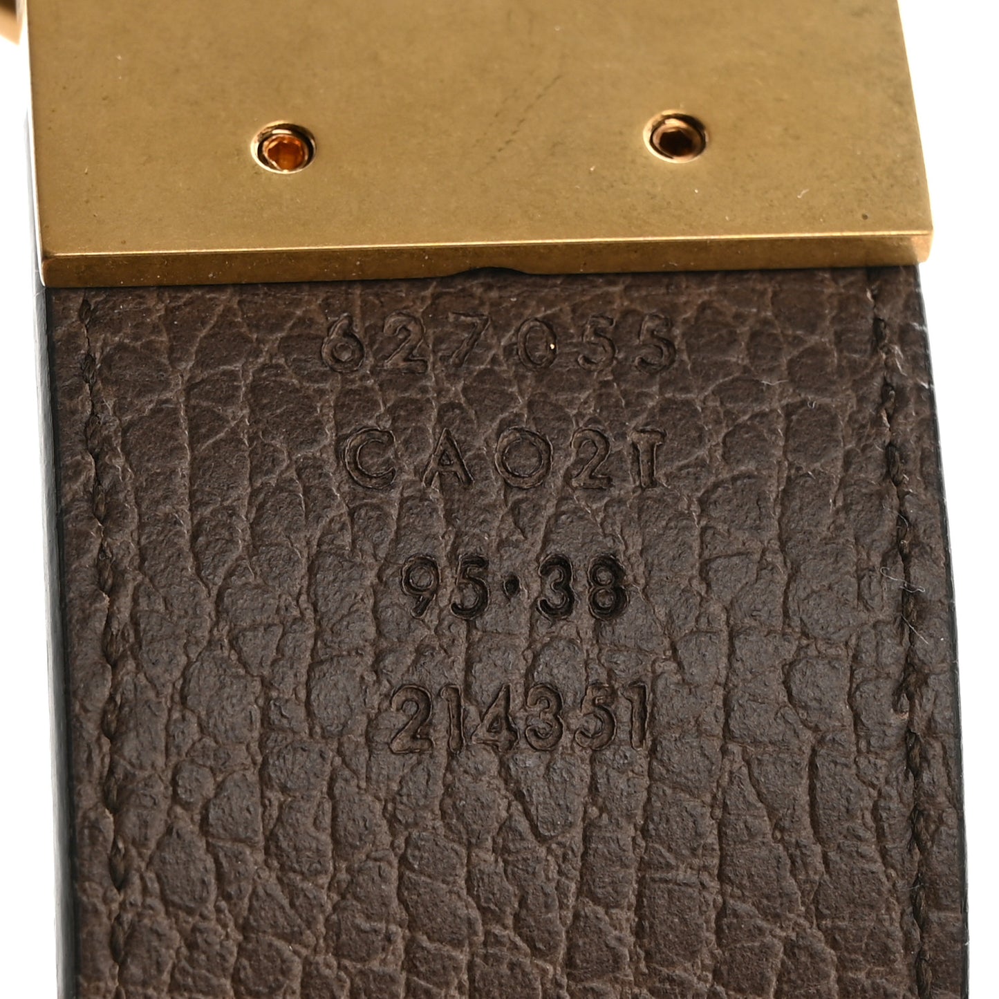 Dollar Calfskin Double G Reversible 37mm Belt 95 38 Black New Acero
