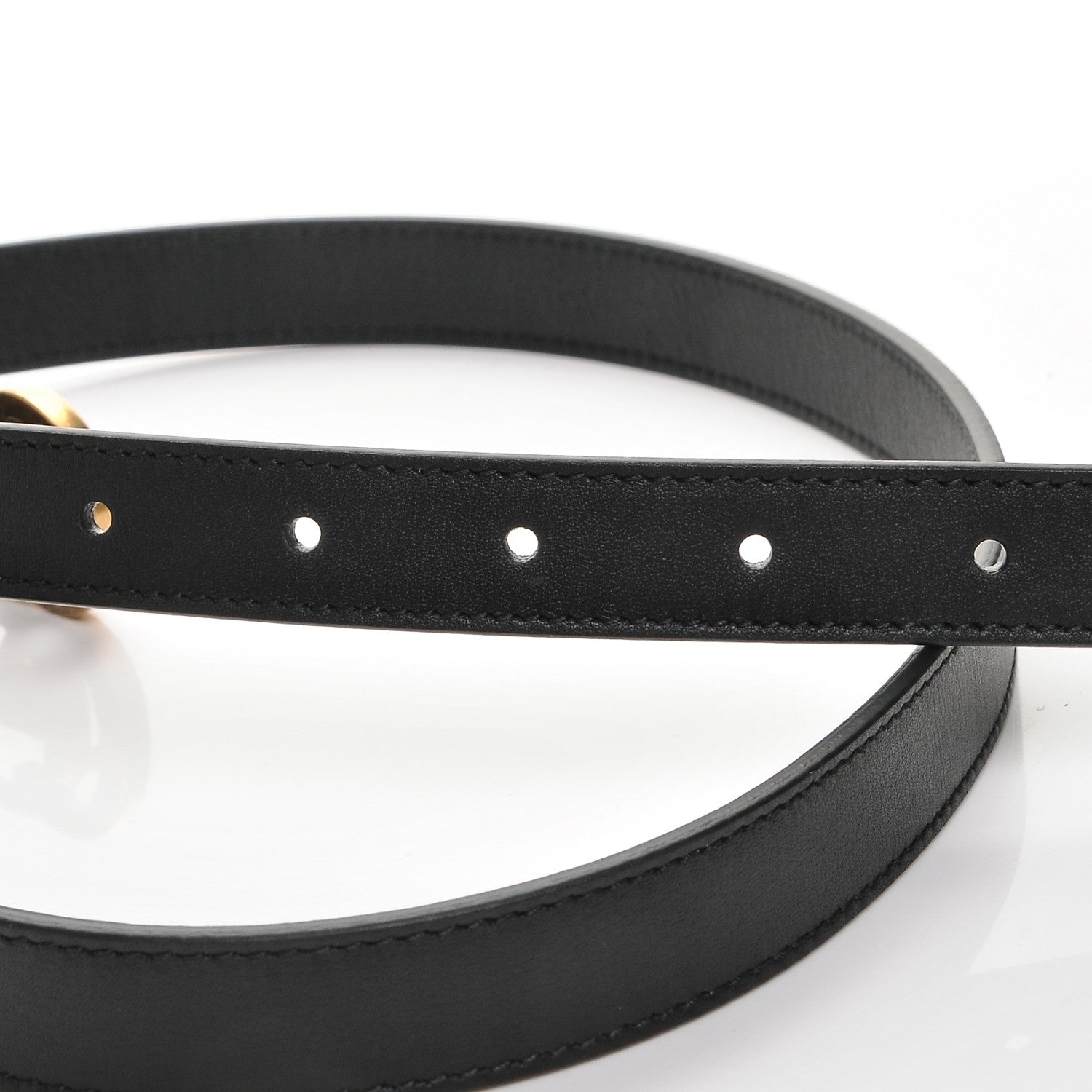 Gucci Calfskin Double G 20mm Belt 85 34 Black 4 of 6