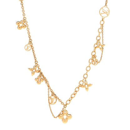 Louis Vuitton Metal Blooming Supple Necklace Gold 1 of 8