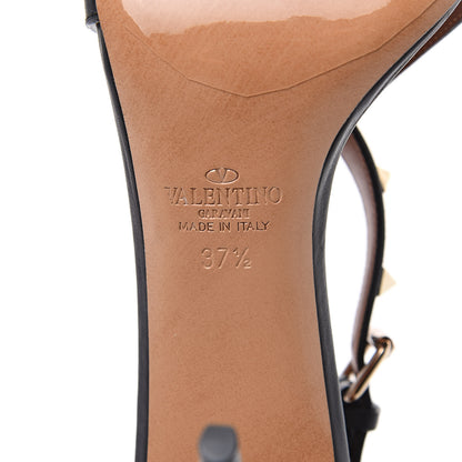 Valentino Garavani Nappa Rockstud Crisscross 105mm Sandals 37.5 Black 6 of 9