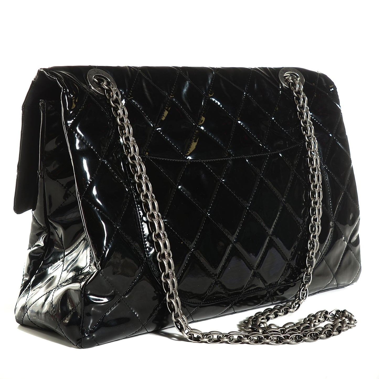 Vinyl Quilted XXL Reissue Flap Black