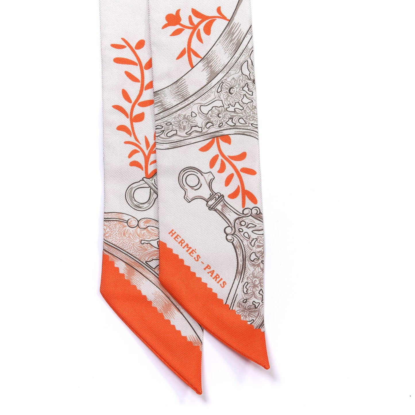 Silk Etriers Remix Twilly Verveine Orange Kaki