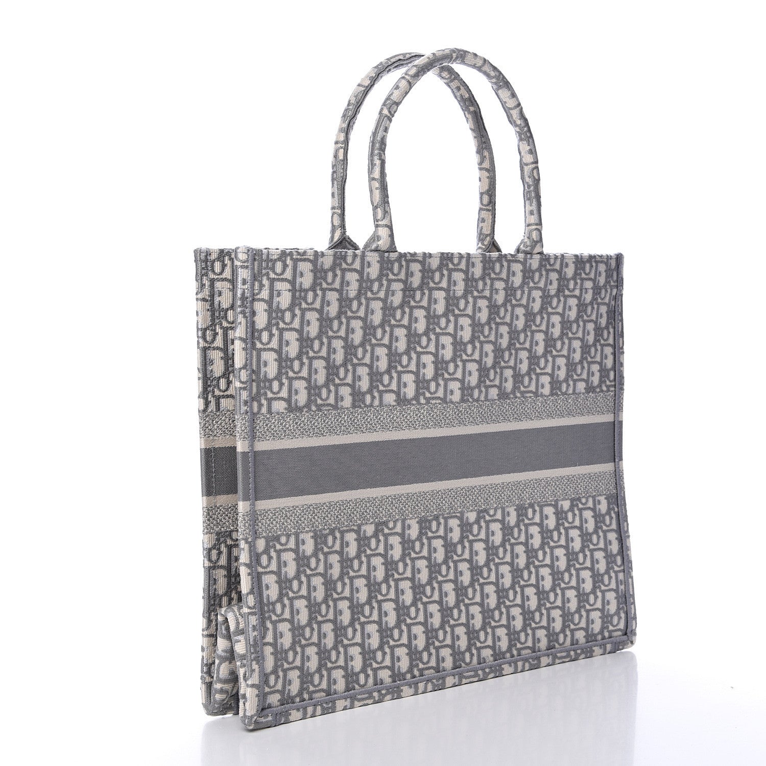 Christian Dior Oblique Large Book Tote Grey 2 of 10
