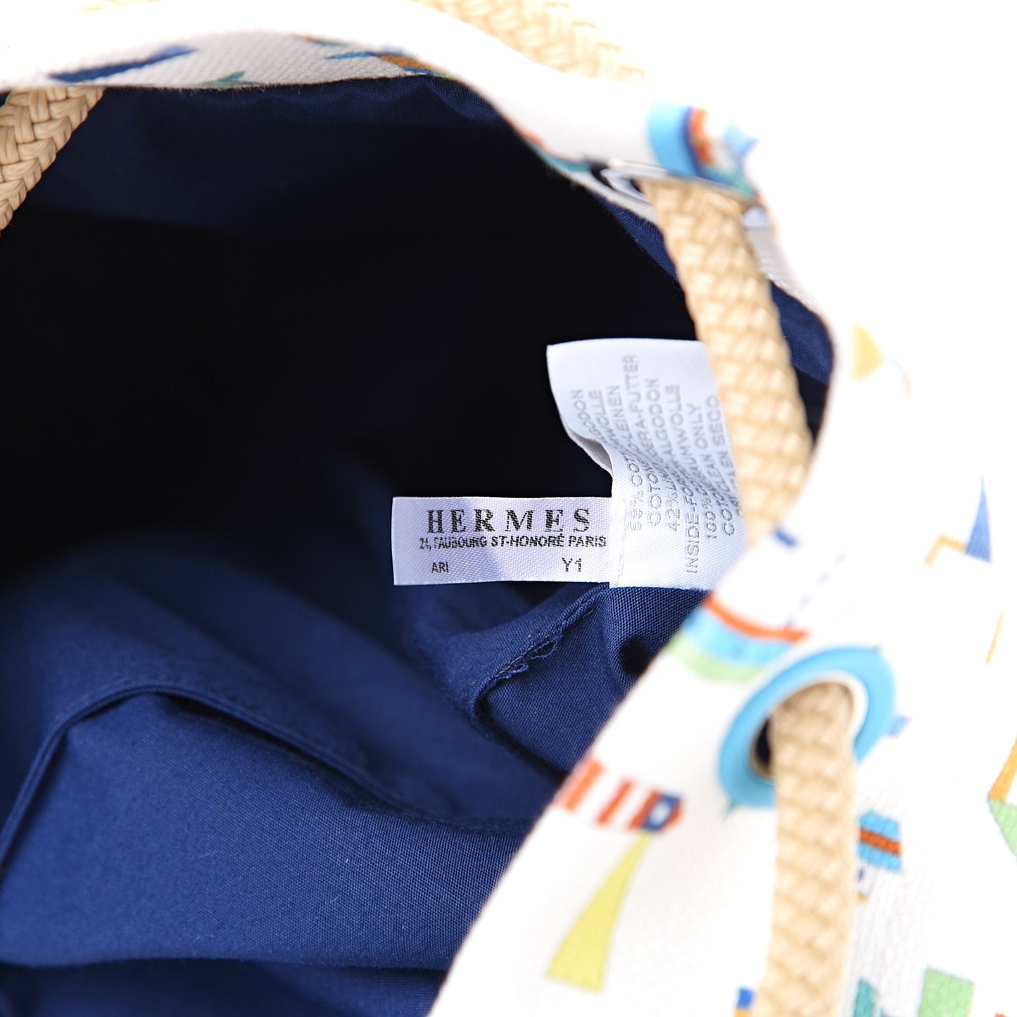 Canvas Petit Chalutier Duffle Bag Azur