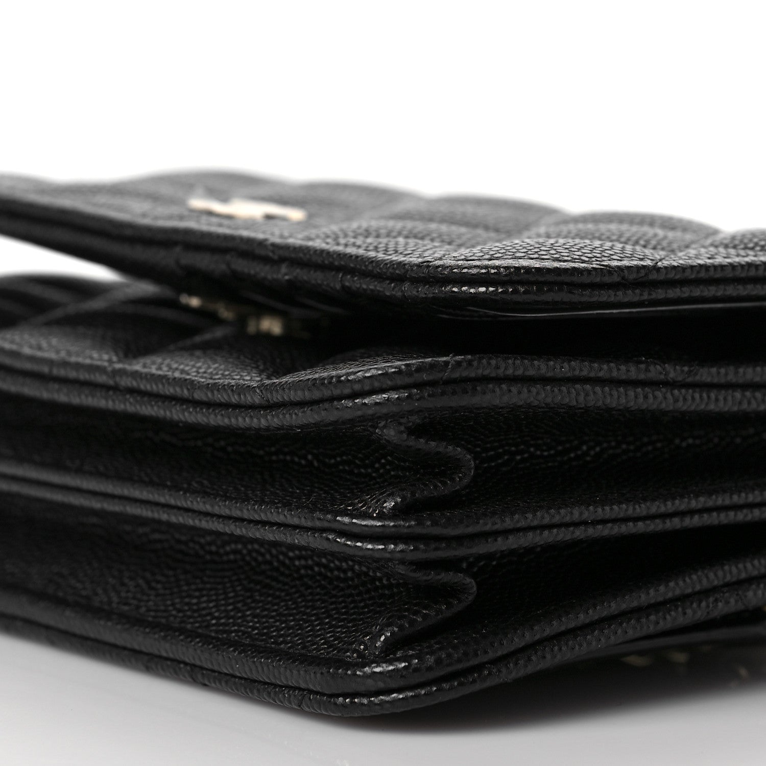 Chanel Caviar Quilted Mini Wallet On Chain WOC Black 10 of 11