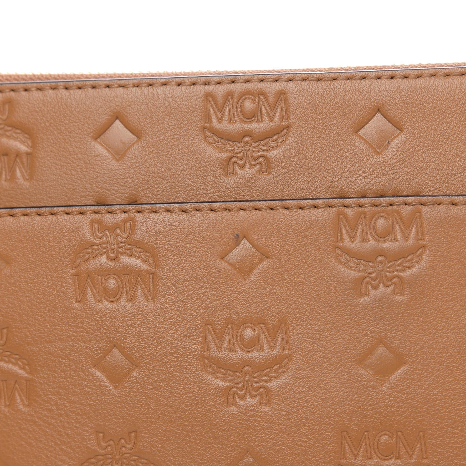 MCM Calfskin Ottomar Crossbody Pouch Cognac 11 of 16