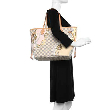 Louis Vuitton Damier Azur Nautical Neverfull MM 2 of 10