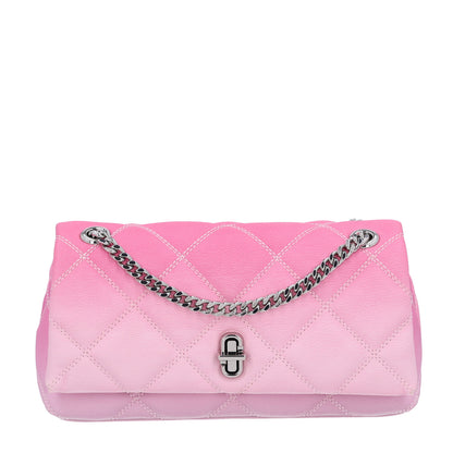Marc Jacobs Quilted Dual Chain Small Shoulder Bag  Pink 1 of 10
