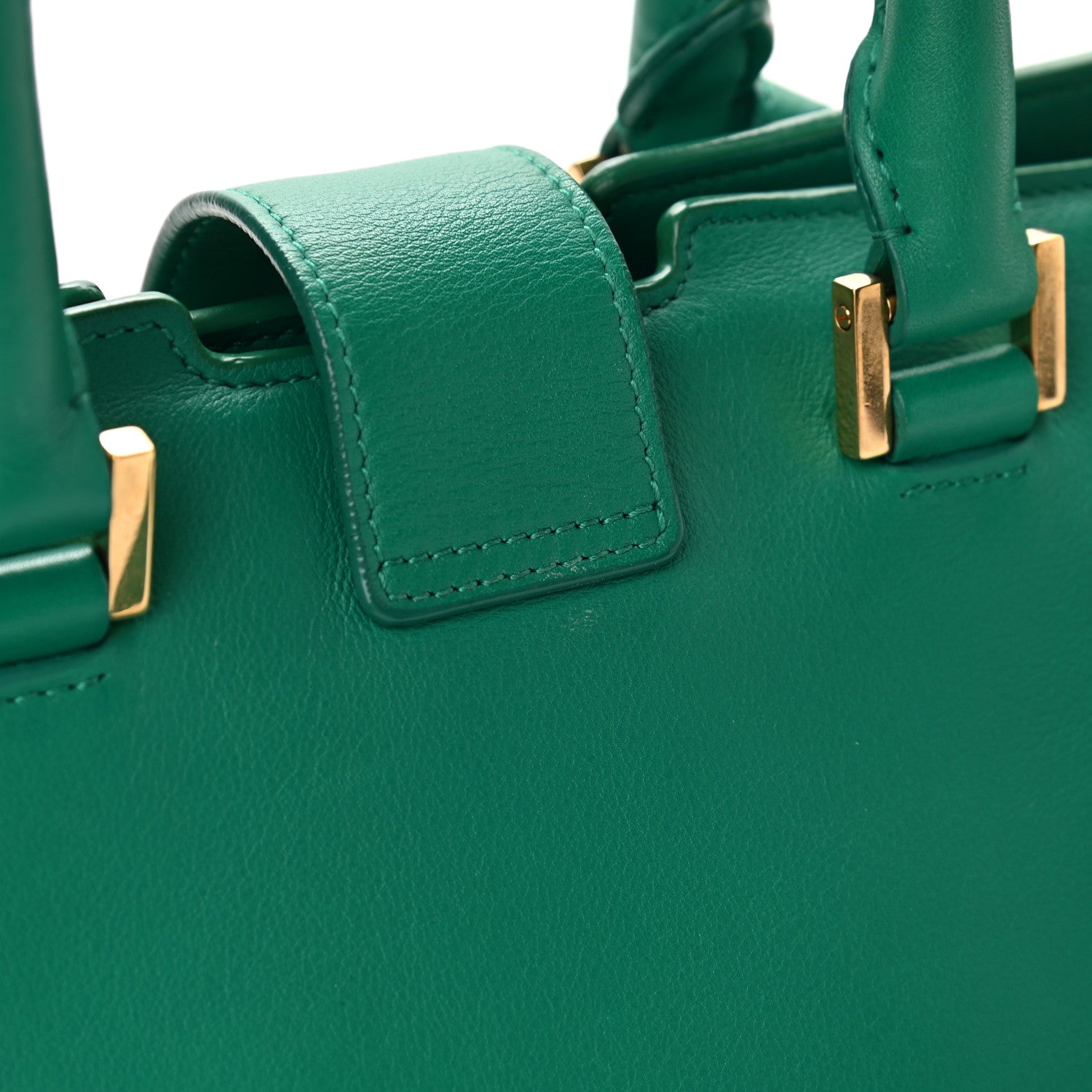 Saint Laurent Calfskin Small Classic Y Cabas Green 11 of 11