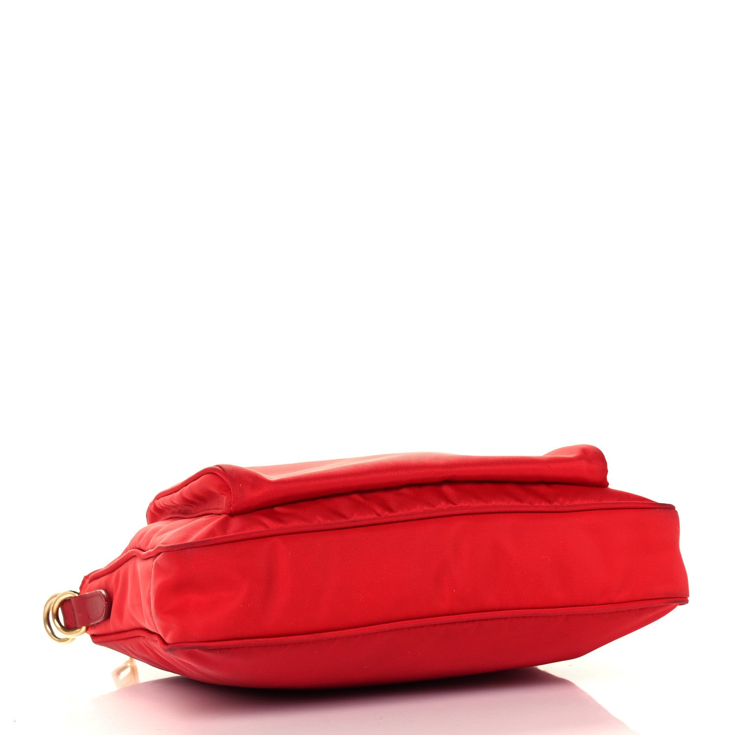 Prada Tessuto Nylon Saffiano Pocket Messenger Bag Red 4 of 10