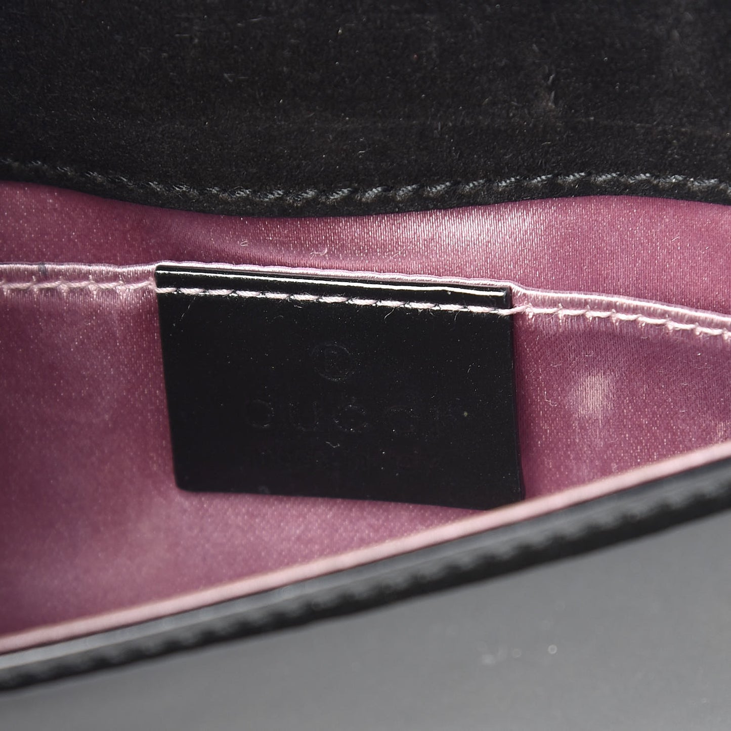 Patent Glitter Clutch Black