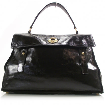 Saint Laurent Patent Muse Two Tote Black 1 of 10