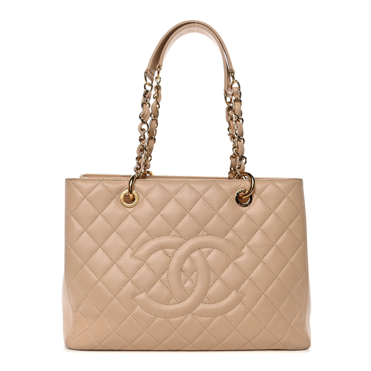 Chanel Caviar Quilted Grand Shopping Tote GST Beige Clair 1 of 23