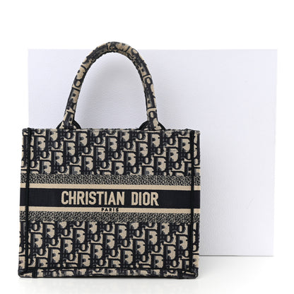 Christian Dior Oblique Small Book Tote Blue Multicolor 17 of 17