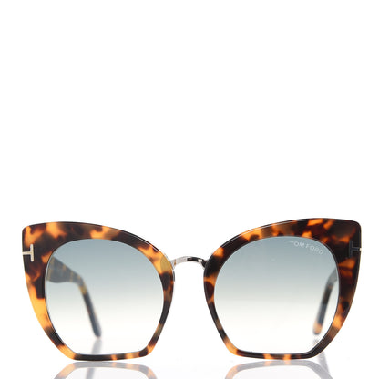 Tom Ford Samantha Cat Eye Sunglasses TF553 Havana 4 of 8