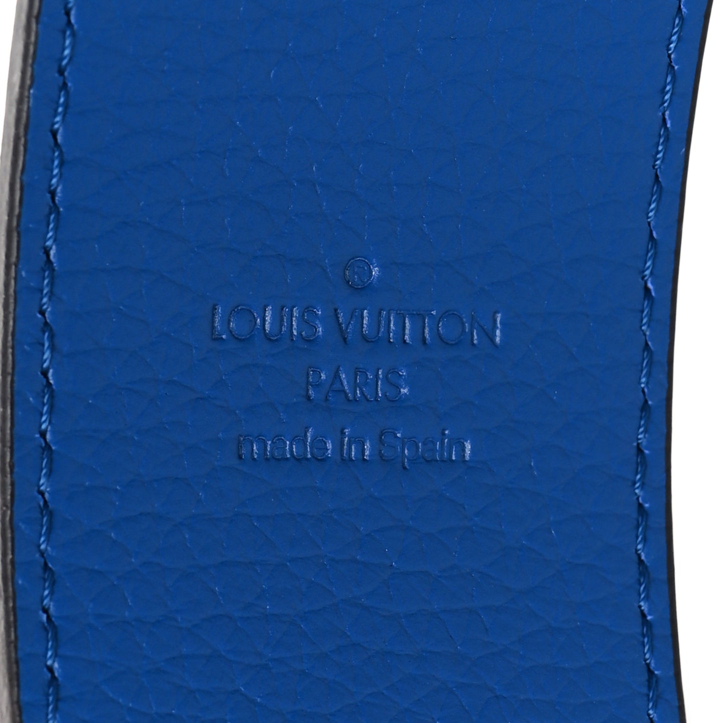 Taurillon Bandouliere Shoulder Strap Blue