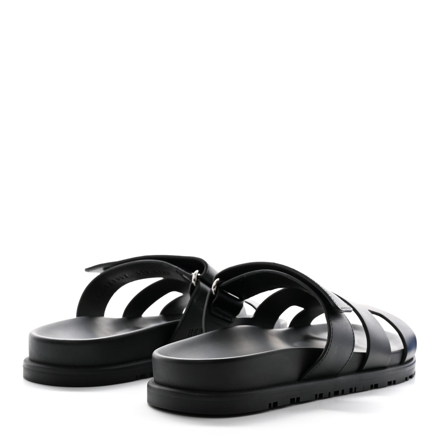 Calfskin Womens Chypre Sandals 37.5 Black