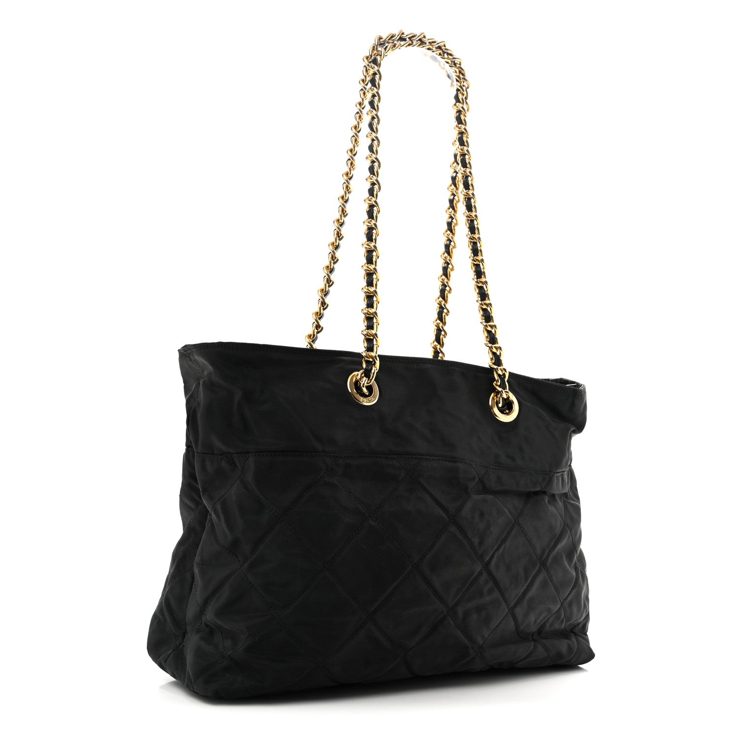 Prada Nylon Tessuto Impuntu Quilted Tote Black 3 of 13