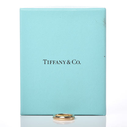 Tiffany 18K Yellow Gold 3.5mm Grooved Band Ring 49 4.75 6 of 6