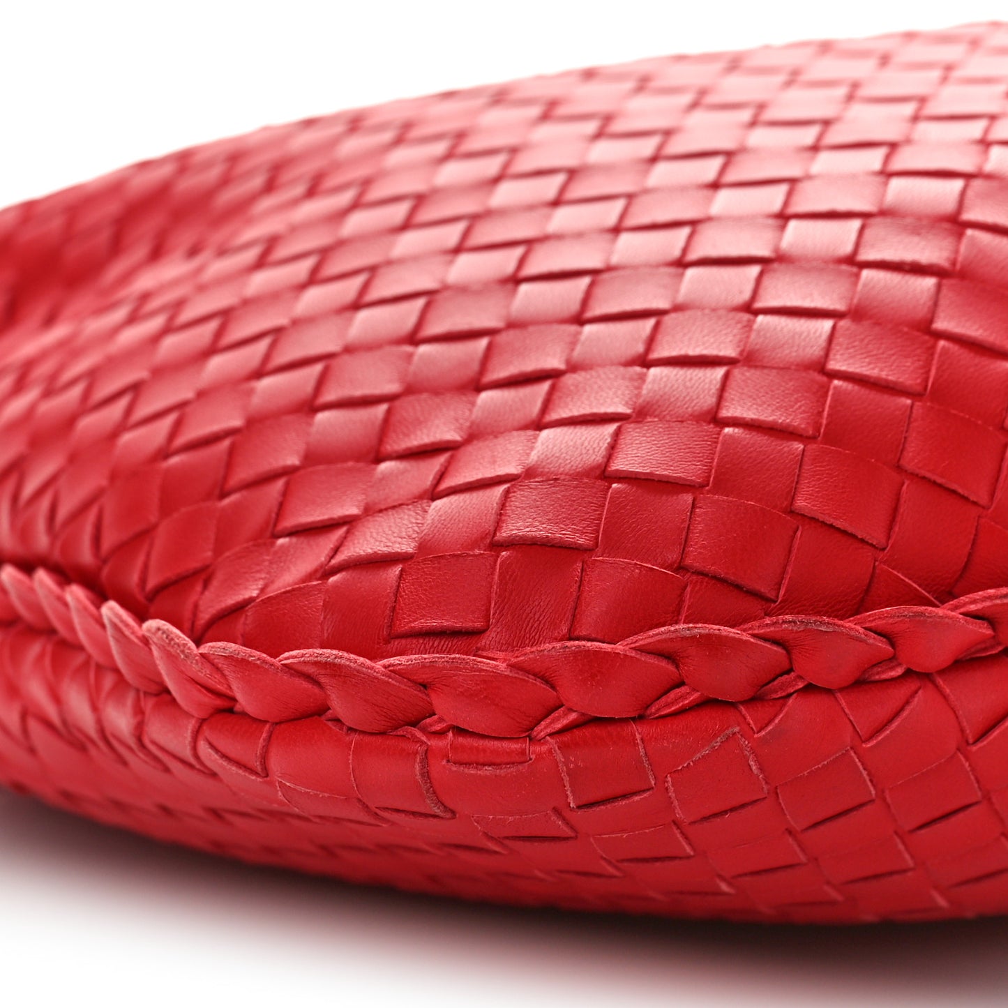 Nappa Intrecciato Small Hobo Red