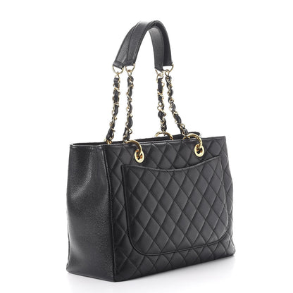 Chanel Caviar Quilted Grand Shopping Tote GST Black 3 of 9