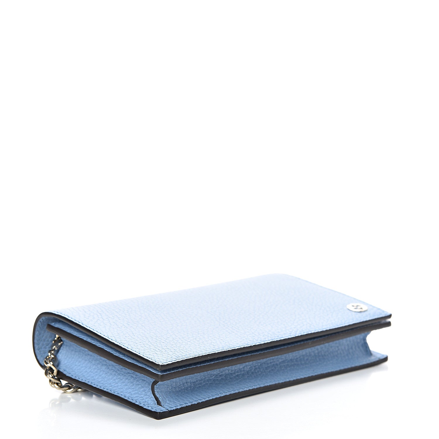 Gucci Dollar Calfskin Medium Betty Chain Wallet Mineral Blue 3 of 10