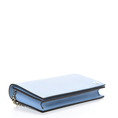 Gucci Dollar Calfskin Medium Betty Chain Wallet Mineral Blue 3 of 10